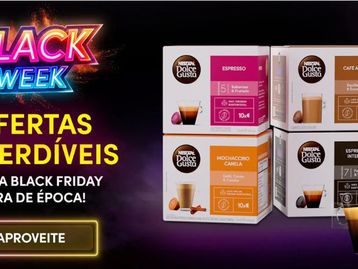 Black week Dolce Gusto traz cafeteiras expresso, cápsulas e acessórios com até 35% OFF; confira oportunidades