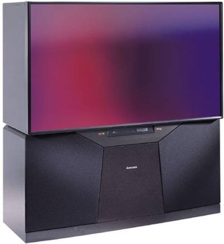 Um televisor de projeção da Mitsubishi.
