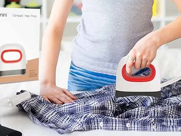 Mini prensa térmica para estampar roupas: conheça o produto viral da Shopee