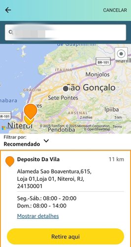 Ponto de retirada da Amazon