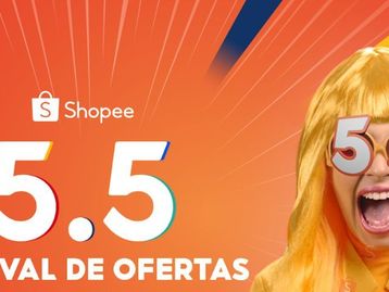 É hoje: 5.5 da Shopee tem 10 milhões de cupons, até 60% OFF de desconto e frete grátis