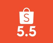É hoje: 5.5 da Shopee tem 10 milhões de cupons, até 60% OFF de desconto e frete grátis