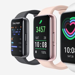 Imagem de Acessórios Samsung em promoção: smartband Galaxy Fit3 e fone Galaxy Buds FE pelo menor preço