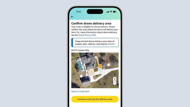 Amazon começa a entregar iPhones e Galaxy via drone nos EUA