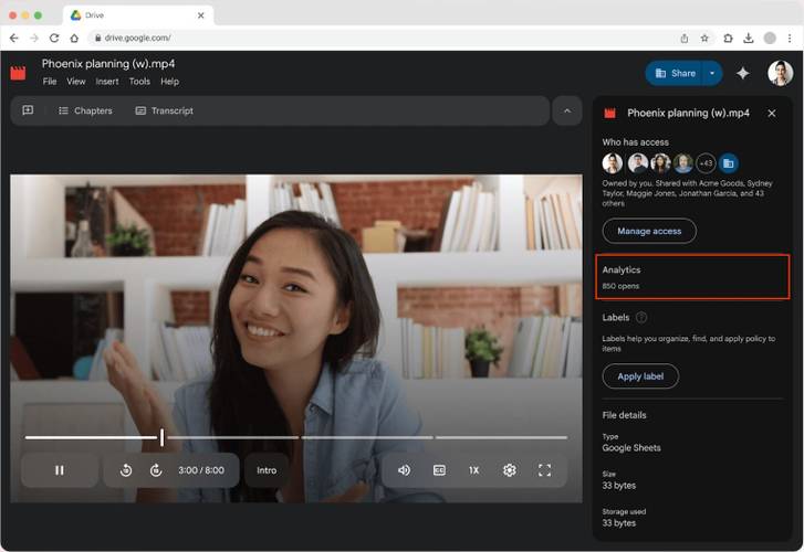 Google Drive ganha visualizador de views e resumo com IA