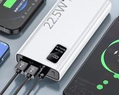 Carregadores portáteis em oferta na Shopee; confira opções de 5.000 a 50.000mAh com até 75% OFF
