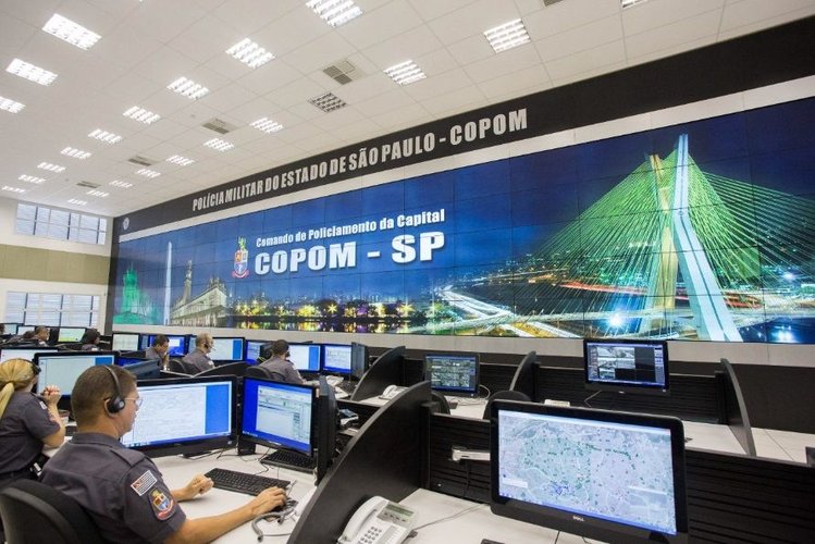 a sala de monitoramento em tempo real do copom