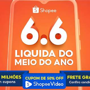Imagem de 6.6 da Shopee: liquidação de meio do ano tem cupons, frete grátis e milhares de ofertas; saiba como aproveitar