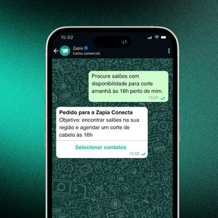 Imagem de Zapia Conecta: agente de IA busca estabelecimentos no WhatsApp