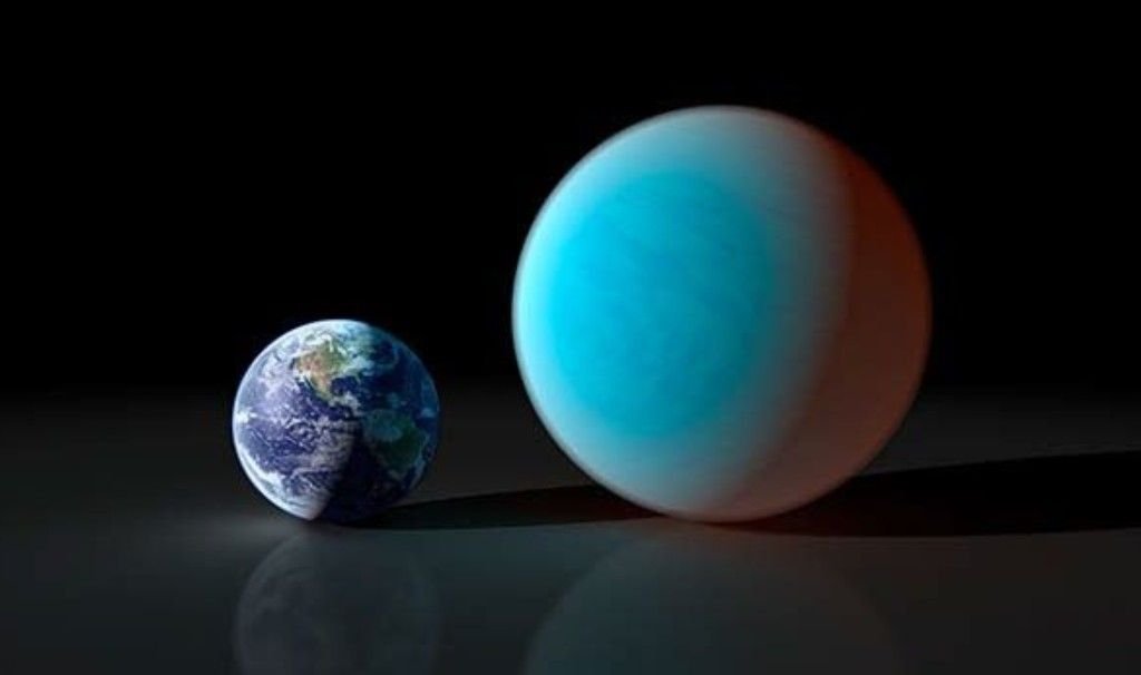 a-imagem-apresenta-a-Terra-ao-lado-de-uma-super-terra