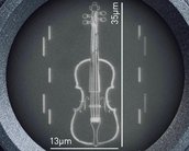 “Menor violino do mundo” é mais fino que cabelo humano; veja