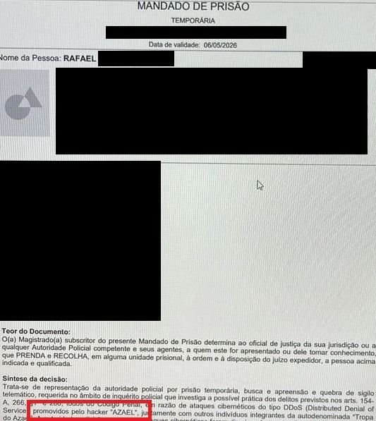 Cibercriminoso Azael, que “implorava por prisão”, foi pego pela Polícia Federal Cibercriminoso Azael, que “implorava por prisão”, foi pego pela Polícia Federal