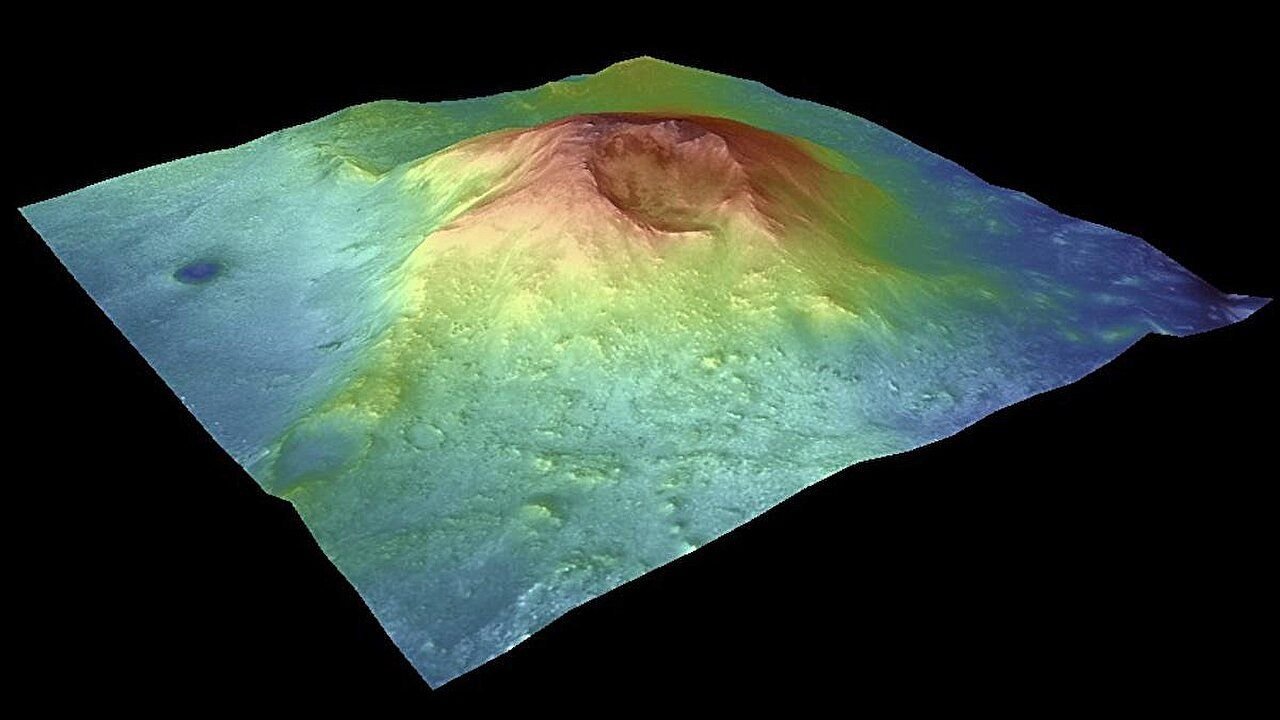 a-ilustracao-apresenta-um-mapa-3d-do-possivel-vulcao-na-cratera-jezero-em-marte