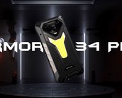 Celular com 25.500 mAh de bateria e projetor embutido: Ulefone Armor 34 Pro é um 'tanque'