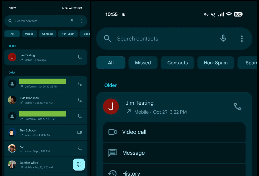 App Telefone do Google recebe visual repaginado com Material 3 Expressive App Telefone do Google recebe visual repaginado com Material 3 Expressive