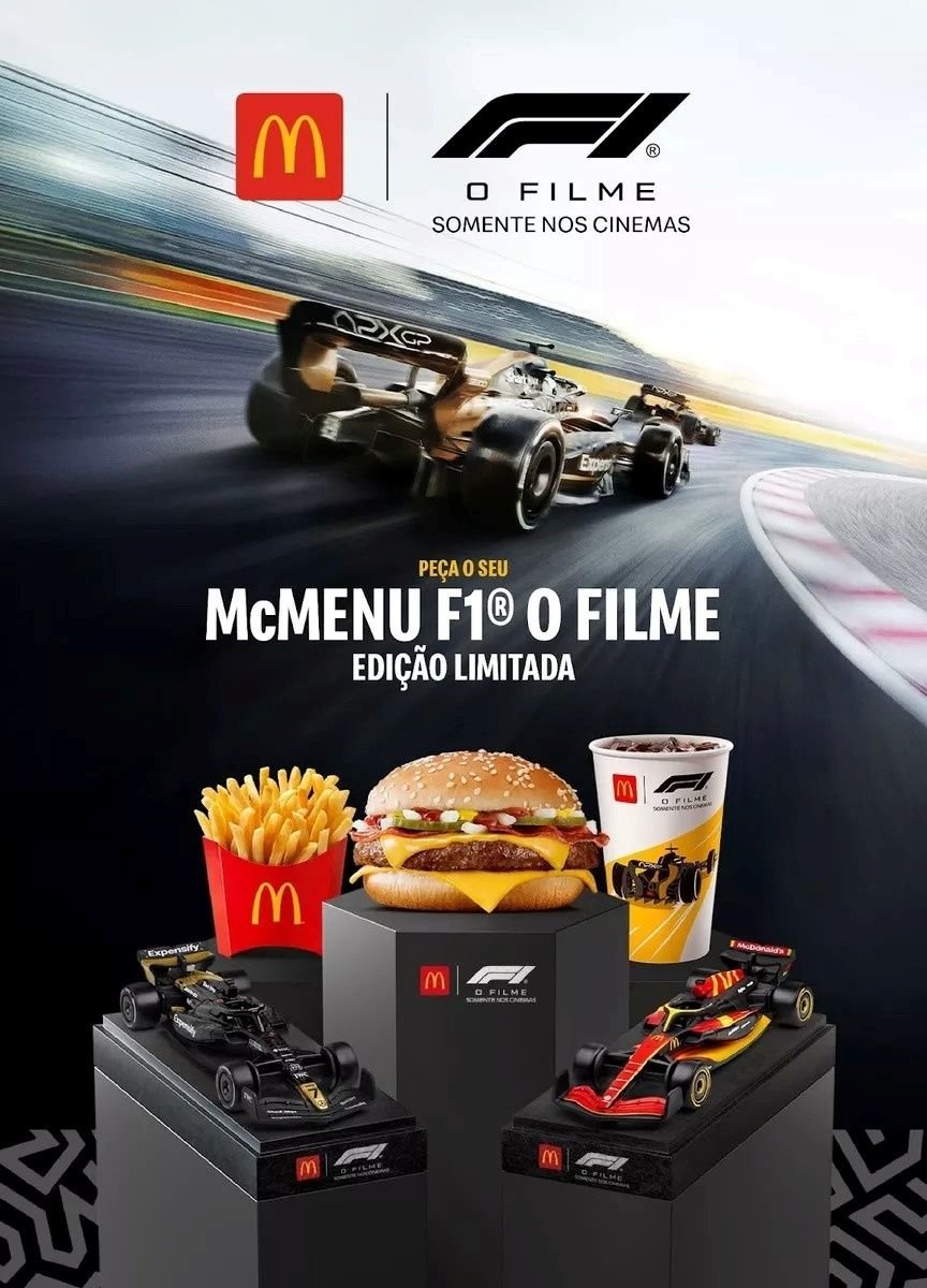 McDonald’s recebe miniaturas de Fórmula 1 para o lançamento de novo filme! Veja como obter