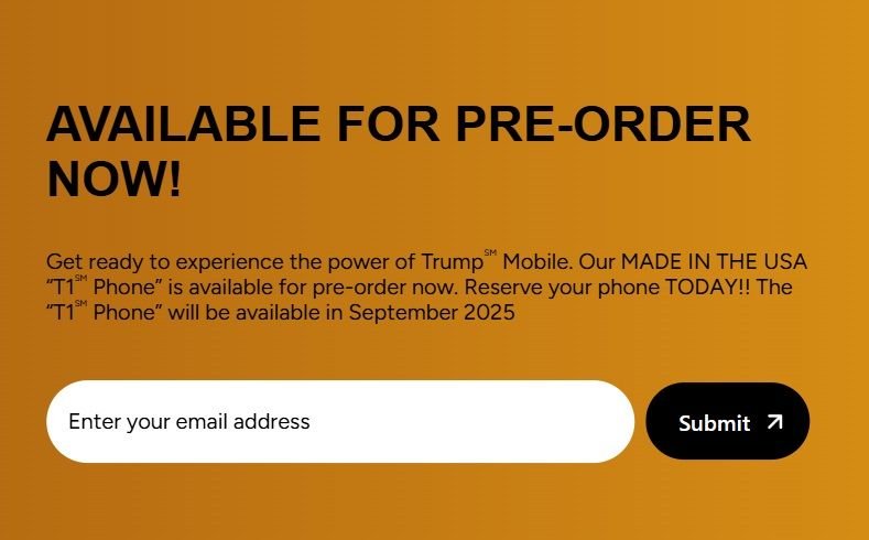 A farsa do ‘Trump Phone’: site muda e não garante mais fabricação nos EUA A farsa do ‘Trump Phone’: site muda e não garante mais fabricação nos EUA