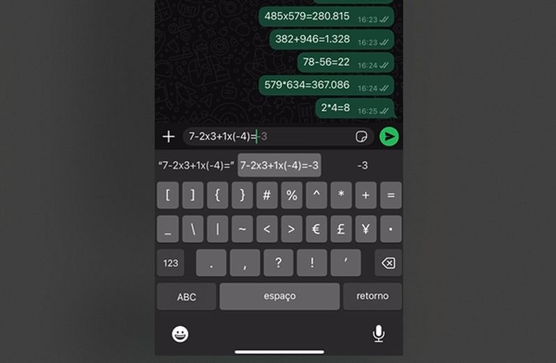 WhatsApp: 10 funções escondidas que talvez você não conhecia Aplicativo de mensagens mais popular entre os brasileiros, o WhatsApp permite fazer ligações de áudio e vídeo, transferir arquivos, enviar pagamentos, compartilhar a localização, criar e participar de grupos, se inscrever em canais e comunidades. Estas são algumas das funções mais conhecidas, mas ele traz diversos outros recursos. fazendo-calculos-na-tela-de-conversa-do-whatsapp