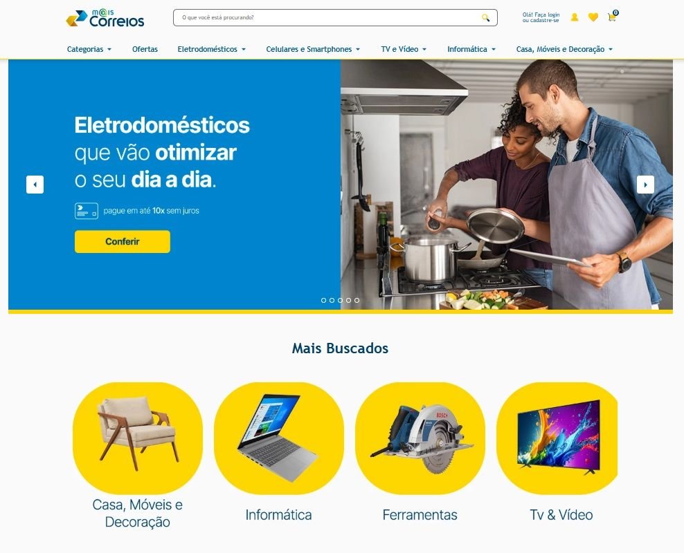 Correios lança site de compras com mais de 500 mil produtos; saiba como funciona