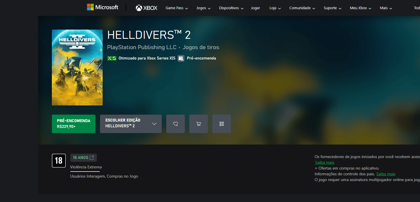 Helldivers 2 será lançado no Xbox Series S e X, anuncia PlayStation! Veja data