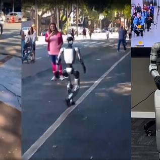 Imagem de Robô humanóide que caminhou pelas ruas de cidade paranaense custa mais de R$ 400 mil; confira