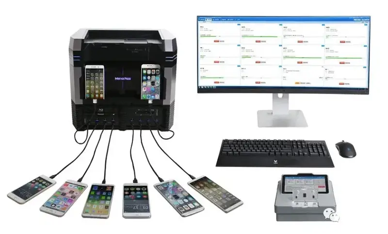 celulares-conectados-a-uma-torre-de-pc