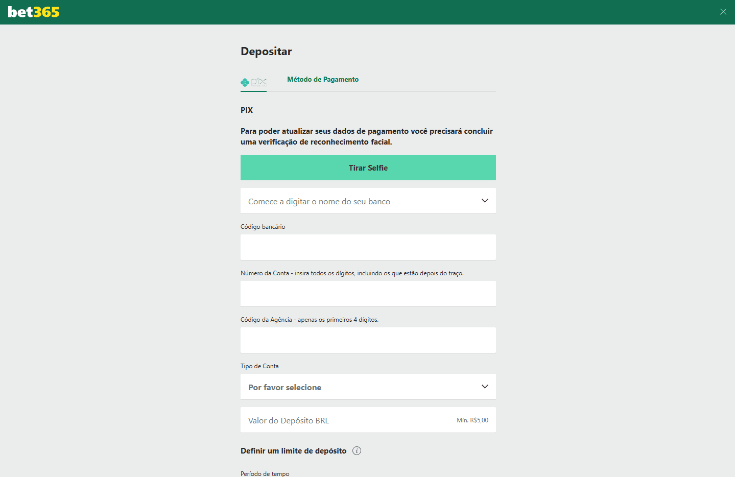bet365 deposito