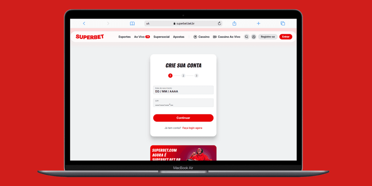 cadastro superbet