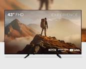 Smart TV 43" DLED com nota 4.9 e por menos de R$ 1.200 na Shopee; confira 