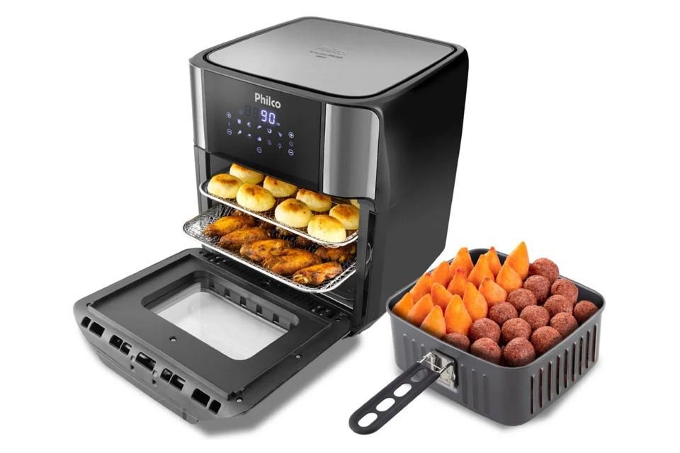 Semana do Eletro com descontos no Mercado Livre 2 Air Fryer Philco PFR2200 de 12 litros em promoção