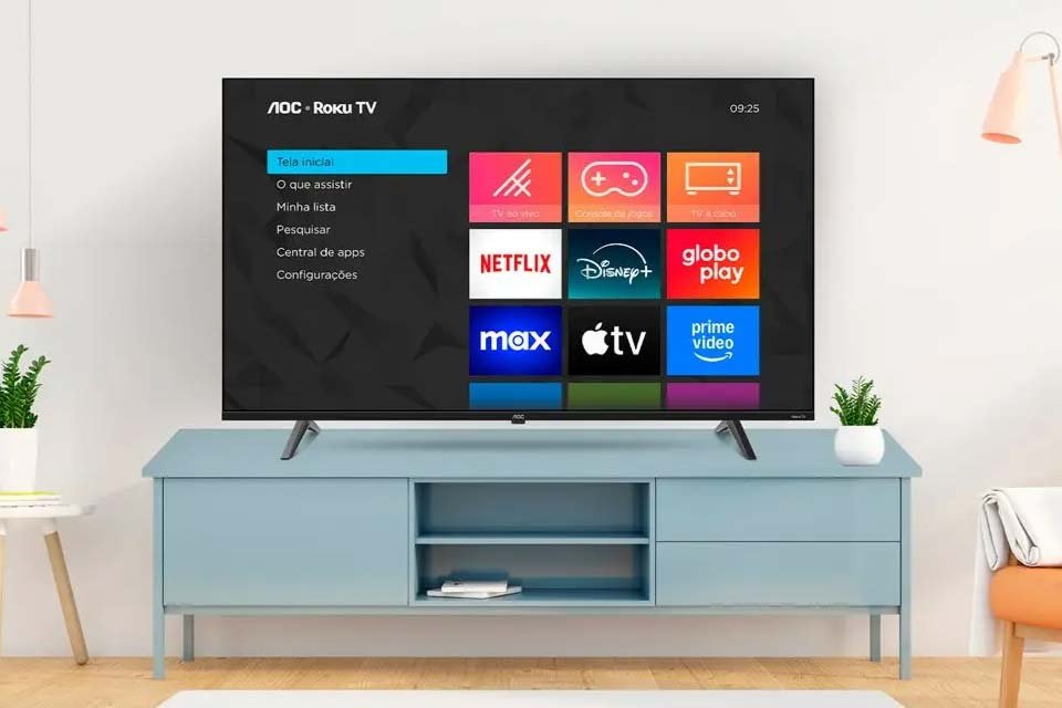 Tecnologia e eletrônicos: opções de presentes para o Dia dos Pais 2 Smart TV 50 AOC 4K DLED com Roku TV