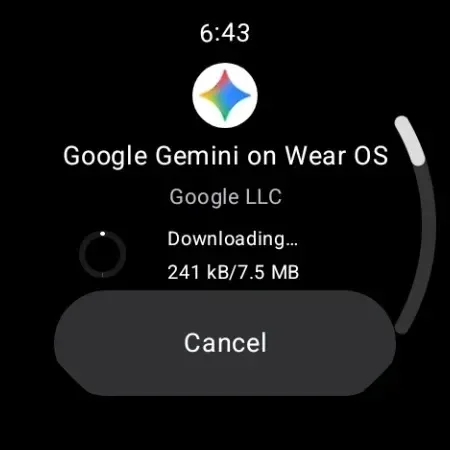 tela-de-atualizacao-do-gemini-no-galaxy-watch