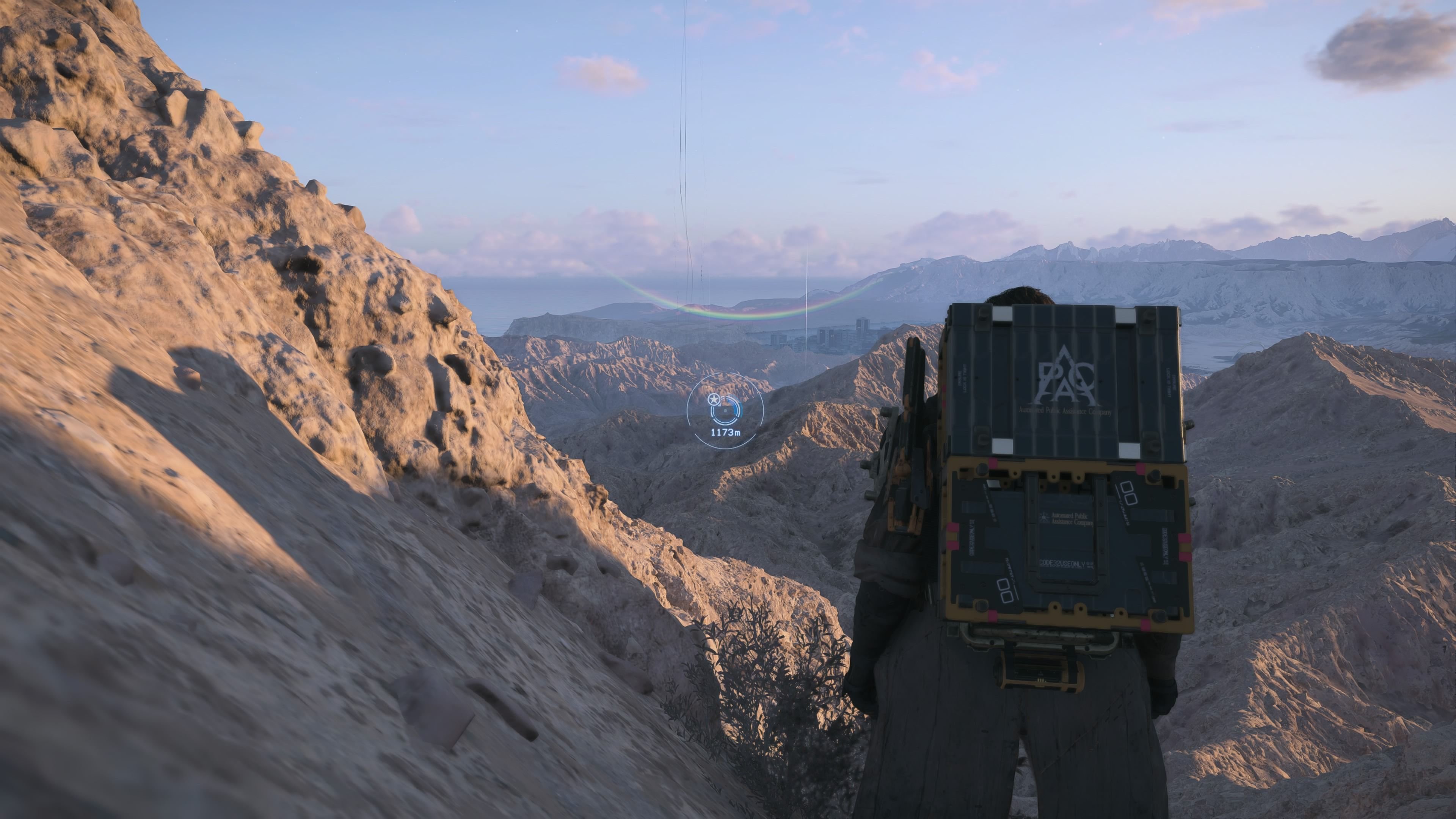 A imagem mostra uma cena do gameplay em terceira pessoa