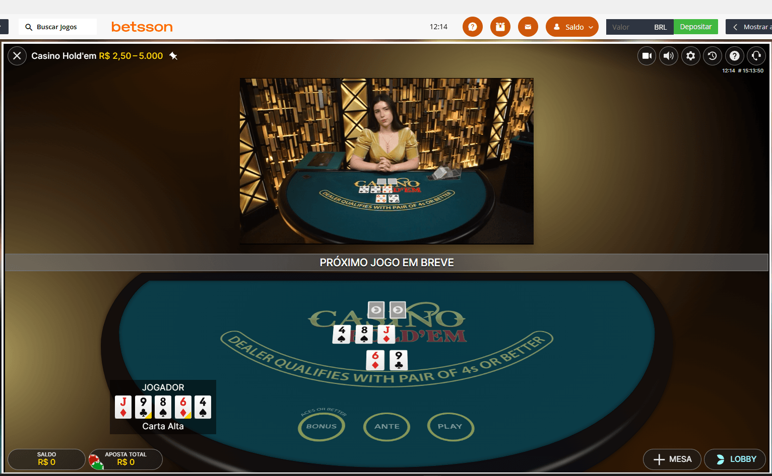 Cassino Betsson: Análise Completa O Cassino Betsson é uma plataforma com licença para operar no Brasil. Conhecida por seu portfólio diverso de slots, jogos de mesa e cassino ao vivo, a Betsson é uma das favoritas entre os apostadores. poker betsson