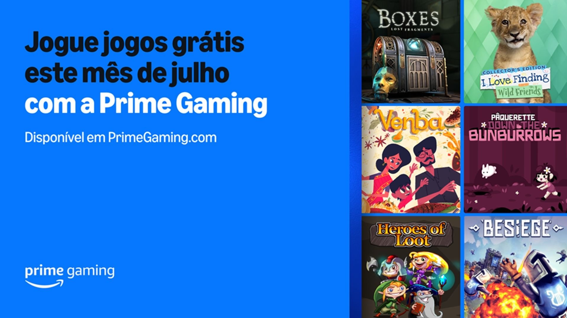 Prime Gaming recebe última lista com os jogos grátis de julho nesta quinta (31)! Veja como resgatar Uma das vantagens em ser assinante do Amazon Prime é o acesso mensal a uma seleção de jogos gratuitos por meio do Prime Gaming, oferecendo aos jogadores mais opções para ampliar suas coleções digitais. Nesta quinta-feira (31), no entanto, chegamos ao último título do mês. Prime Gaming recebe última lista com os jogos grátis de julho nesta quinta (31)! Veja como resgatar