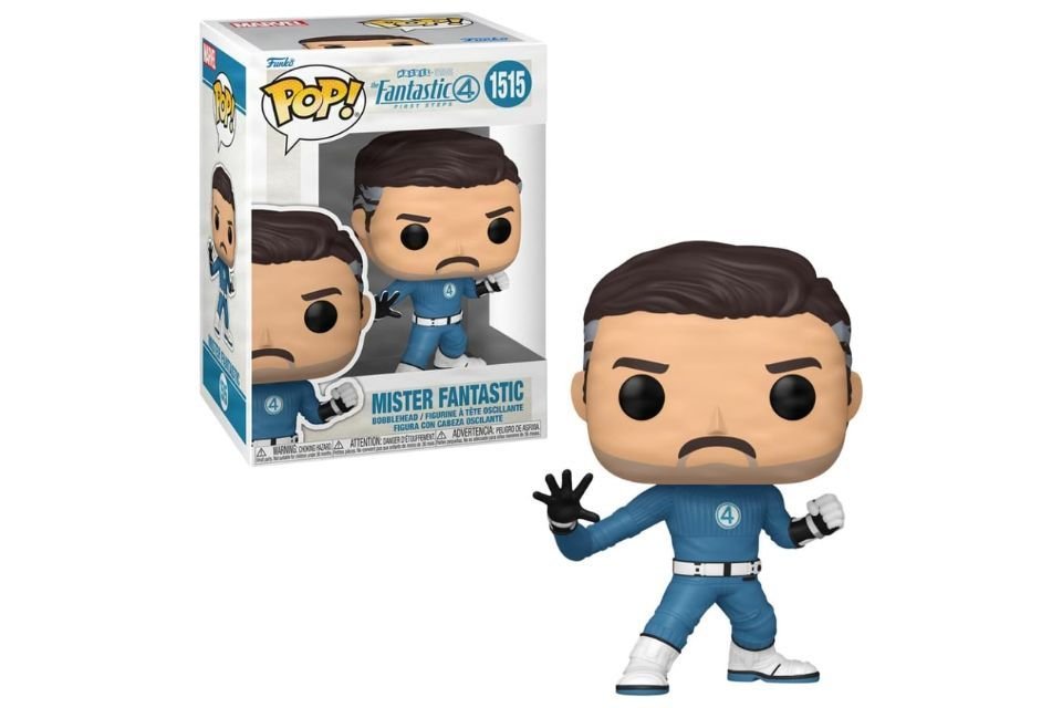 Quarteto Fantástico: Primeiros Passos tem linha de Funkos Pop! já disponível na Amazon; confira O novo filme Quarteto Fantástico: Primeiros Passos chegou aos cinemas em 24 de julho e marca o início da aguardada Fase 6 do Universo Cinematográfico Marvel. Com ambientação retrofuturista e situado na Terra 828, a produção apresenta a Primeira Família da Marvel em um formato inédito, misturando ficção científica e nostalgia em uma trama independente, com foco em personagens bem definidos e uma história autocontida. funko-pop-sr-fantastico-quarteto-fantastico.jpg