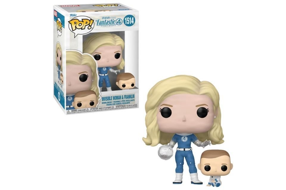 Quarteto Fantástico: Primeiros Passos tem linha de Funkos Pop! já disponível na Amazon; confira O novo filme Quarteto Fantástico: Primeiros Passos chegou aos cinemas em 24 de julho e marca o início da aguardada Fase 6 do Universo Cinematográfico Marvel. Com ambientação retrofuturista e situado na Terra 828, a produção apresenta a Primeira Família da Marvel em um formato inédito, misturando ficção científica e nostalgia em uma trama independente, com foco em personagens bem definidos e uma história autocontida. funko-pop-sue-e-franklinquarteto-fantastico.jpg