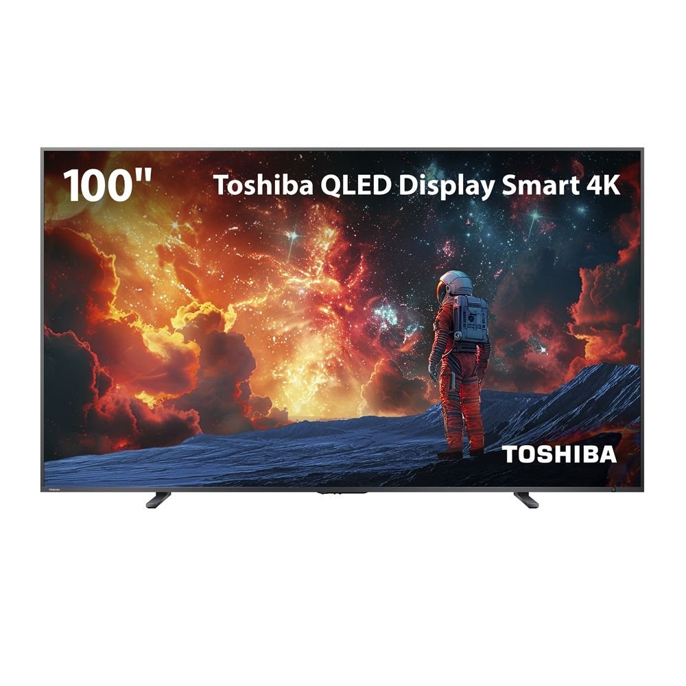 Toshiba lança Smart TV de 100 polegadas por R$ 20 mil Nesta segunda-feira (28), a Toshiba anunciou a chegada de uma super smart TV de 100 polegadas para expandir seu portfólio topo de linha. A Smart TV 100Z670R chega por meio da parceria com a Multi e, além do tamanho grandioso, ela utiliza tecnologia QLED e tem um preço bem alto. toshiba-lança-tv-100-pol