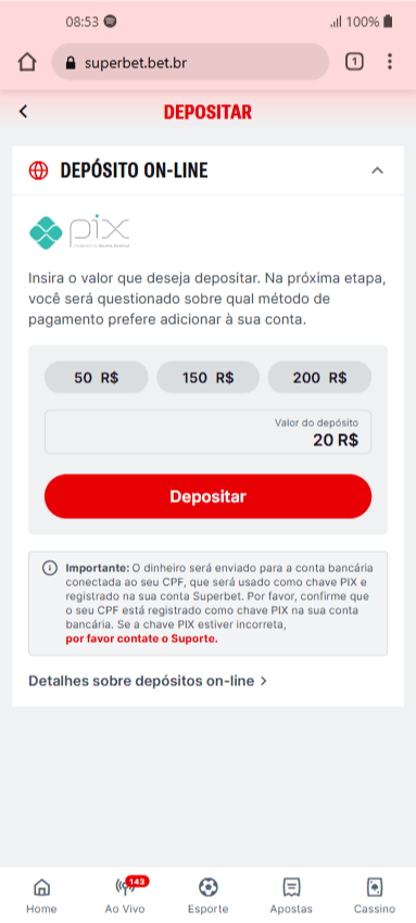 Casas de Apostas que Aceitam Pix As casas de apostas que aceitam Pix oferecem saques e depósitos instantâneos, garantindo praticidade na sua experiência de jogo. Vale destacar ainda que as casas de apostas legalizadas no Brasil aceitam apenas o Pix como método de pagamento. superbet deposito pix