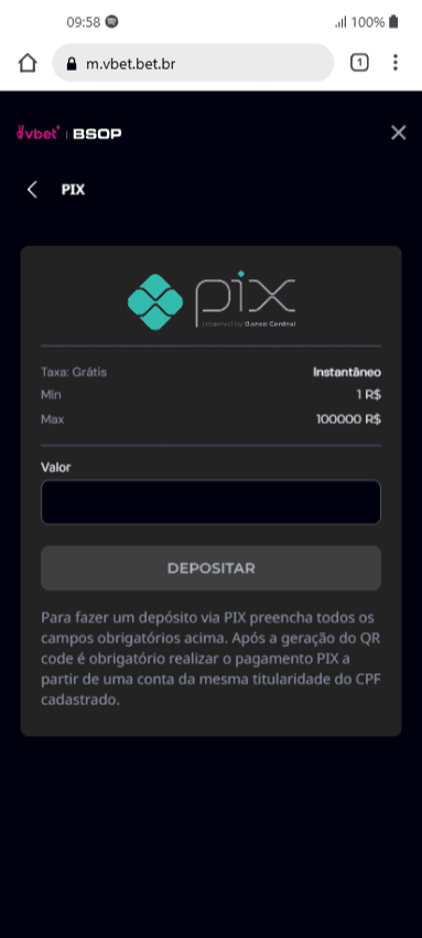 Casas de Apostas que Aceitam Pix As casas de apostas que aceitam Pix oferecem saques e depósitos instantâneos, garantindo praticidade na sua experiência de jogo. Vale destacar ainda que as casas de apostas legalizadas no Brasil aceitam apenas o Pix como método de pagamento. vbet deposito pix