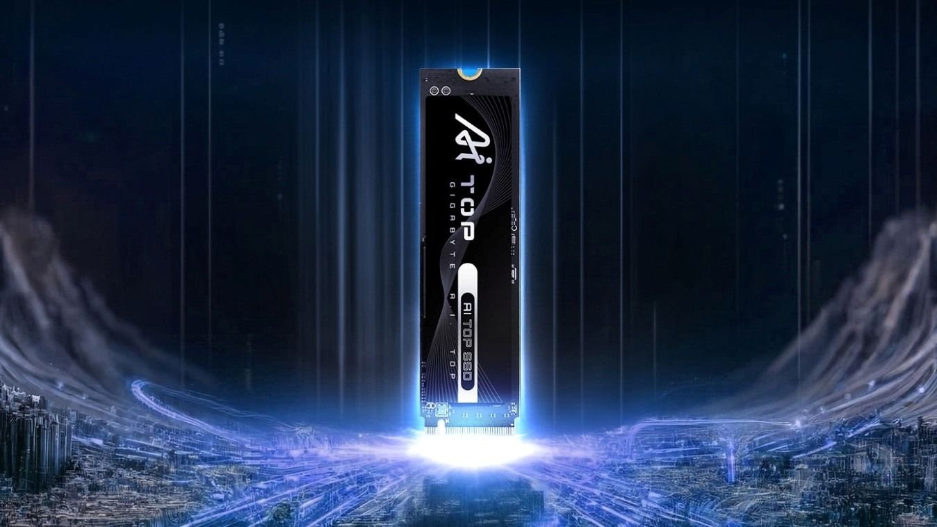 Gigabyte lança SSD AI TOP com muita durabilidade que custa até R$ 33 mil Lançado no mercado internacional há cerca de um ano, a Gigabyte finalmente trouxe mais uma adição ao seu segmento de produtos da linha de inteligência artificial. Trata-se do Gigabyte AI TOP 100E, um SSD focado em cargas de trabalho complexas e que se diferencia pelo tempo de vida útil gigantesco, e preço alto. gigagbte-lança-ssd-caro-de-33-mil