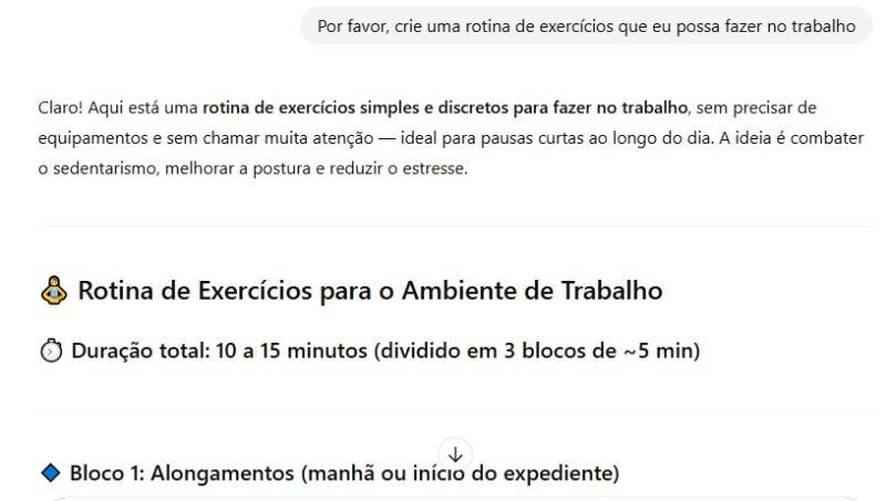 10 prompts simples para ChatGPT que facilitam tarefas diárias O ChatGPT é capaz de auxiliar em tarefas que vão de preparar receitas a fazer reparos simples em casa. Mas para tanto, o usuário precisa fornecer as instruções corretas, por meio de prompts claros e detalhados para direcionar a resposta que não precisam ser complexos demais. captura-de-tela-chatgpt