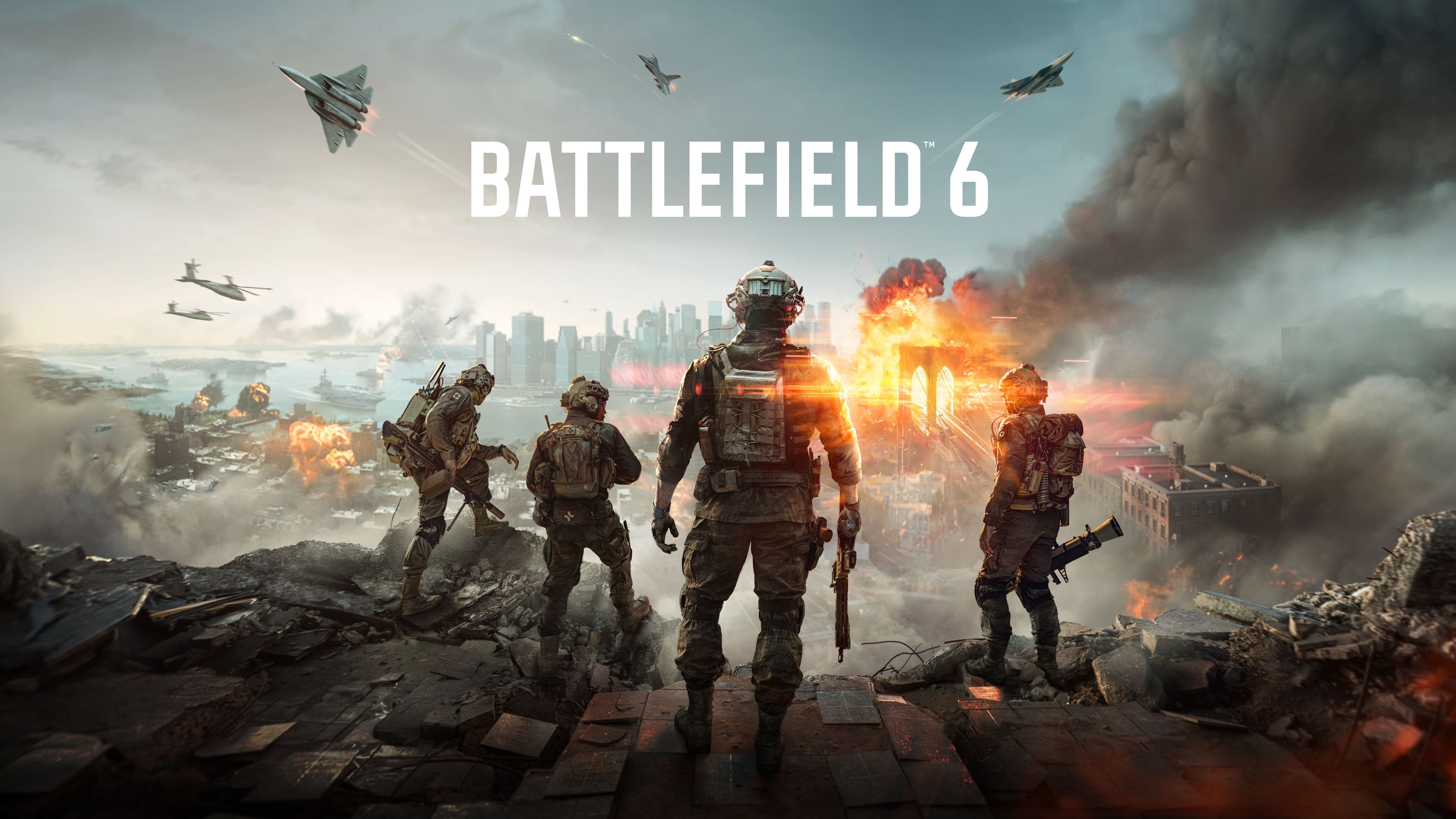 Preview: Battlefield 6 é tudo o que os fãs aguardavam Quatro anos se passaram desde o lançamento de Battlefield 2042. Após dois títulos situados no passado, a DICE e a Electronic Arts decidiram levar sua principal série de FPS para um futuro não muito distante. Acontece que a recepção geral não foi das melhores. Battlefield 6 Key Art 4K.jpg