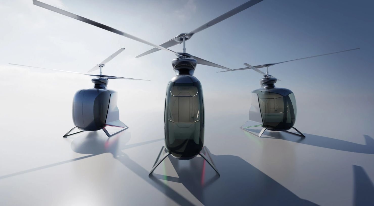 Helicóptero elétrico pessoal e sem cauda que chega a 130 km/h faz primeiros voos Uma startup austríaca chamada FlyNow Aviation está colocando em prática um novo projeto em mobilidade. A ideia da companhia envolve um helicóptero totalmente elétrico de visual ousado e que pode ser uma alternativa no futuro para o táxi aéreo. ecopter-helicoptero-carga-pessoas-flynow