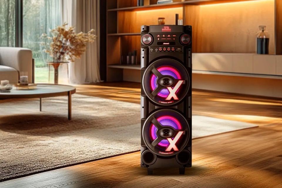 Caixas de som LG, Philco, AIWA e mais em promoção no Saldão do Magazine Luiza; economize As caixas de som são ótimas aliadas daqueles que não abrem mão de som de qualidade, seja para ouvir músicas ou demais áudios em casa, em festas, viagens ou outros momentos e situações. Muito versáteis, elas servem tanto para uso pessoal quanto para mudar os ares de reuniões de amigos e familiares, deixando o clima mais divertido e alegre. Caixa-de-Som-Torre-AMVOX-ACA-1000-NEW-X-960x640.jpg