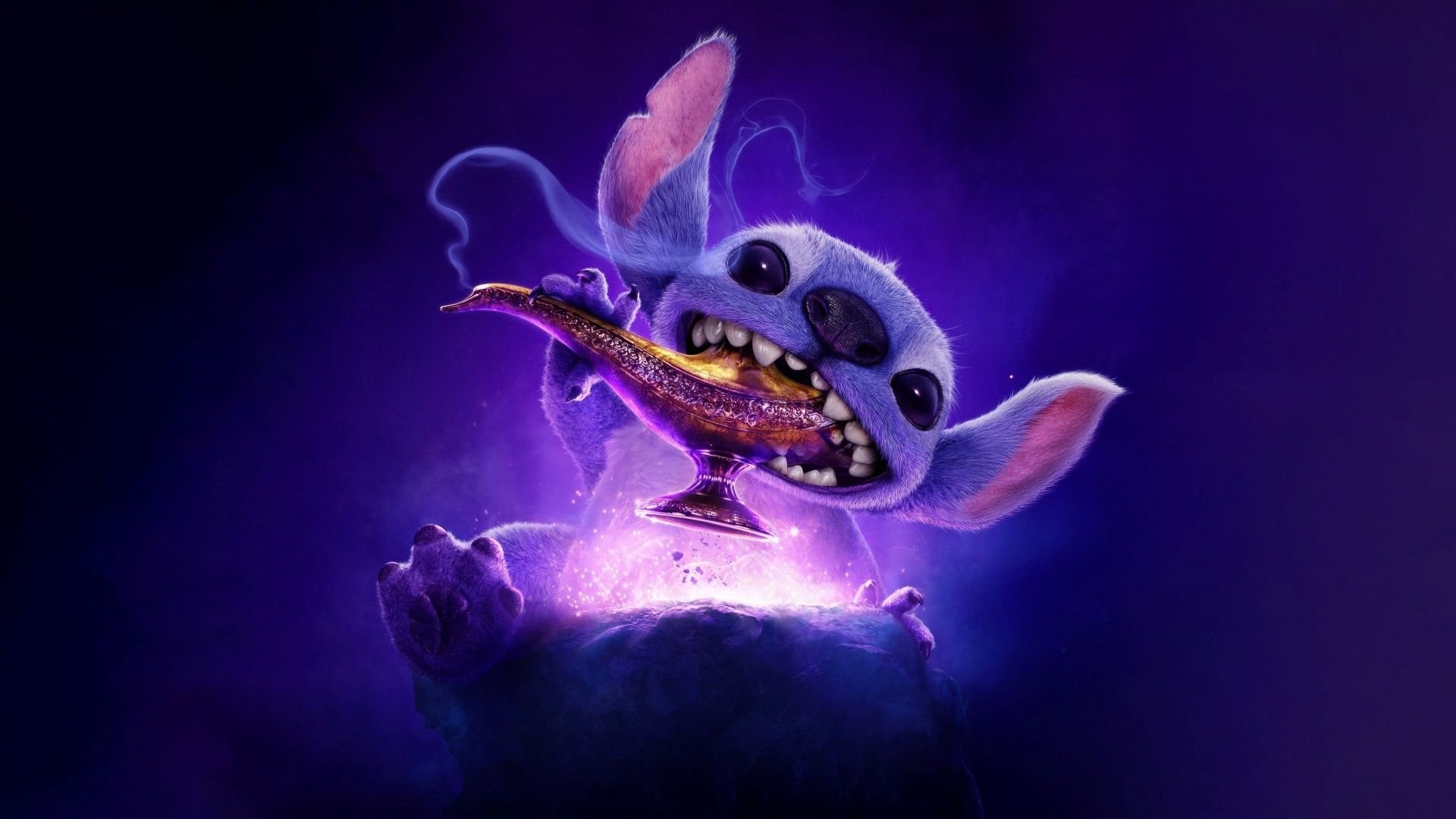 Pôster de Lilo & Stitch com a personagem Lilo e o alien Stitch.