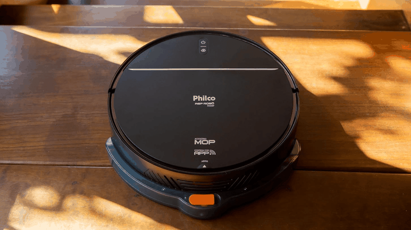 robô-aspirador-philco-PAS28P-piso-madeira