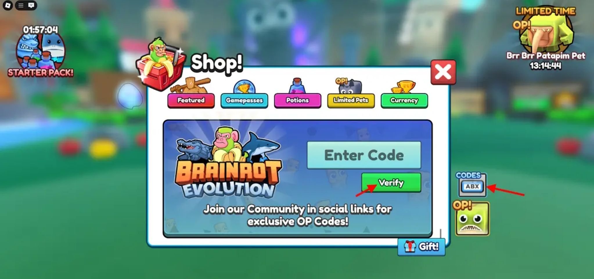 Códigos de Brainrot Evolution em agosto: Recompensas ativas para ganhar XP e mais Roblox tem um vasto e expansivo universo repleto de possibilidades — e é por isso que é um dos sandbox mais jogados da atualidade. O game, claro, segue recebendo atualizações com inúmeras novidades, incluindo códigos que rendem tipos variados de recompensas, como bônus de experiência, reset grátis de atributos e muito mais. Códigos de Brainrot Evolution em agosto: Recompensas ativas para ganhar XP e mais