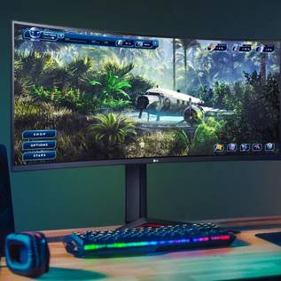 Imagem de Gamer Week: monitores LG de 24" a 45" com desconto e cupom no site oficial