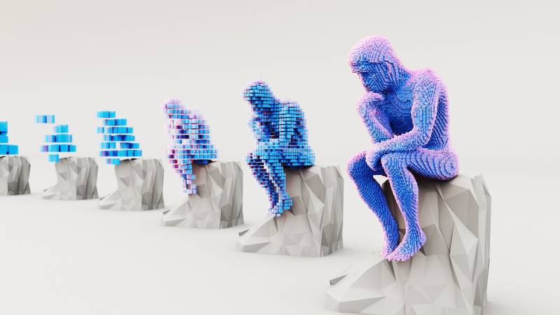 estatua-do-homem-pensando-inteligencia-artificial